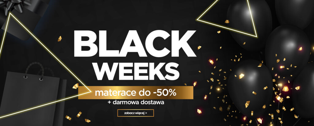 Materace Black Friday 2022 - promocje Black Week 2022 w salonie Pan Materac w Mielcu